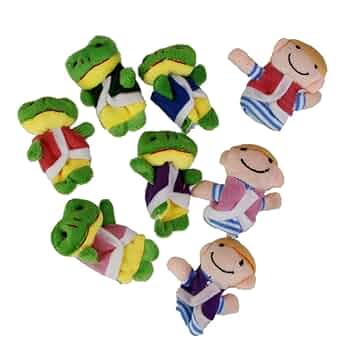 牛とカエルの手袋人形 Amazon.co.jp: ENN LLC パペット ハンドパペット ぬいぐるみ